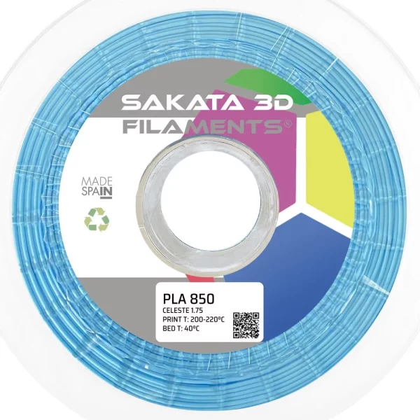 Filamento PLA INGEO 3D850 Celeste 1Kg 1.75mm Sakata