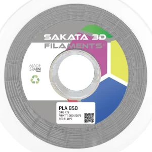 Filamento PLA INGEO 3D850 Gris 1Kg 1.75mm Sakata