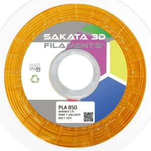 Filamento PLA INGEO 3D850 Naranja 1Kg 1.75mm Sakata