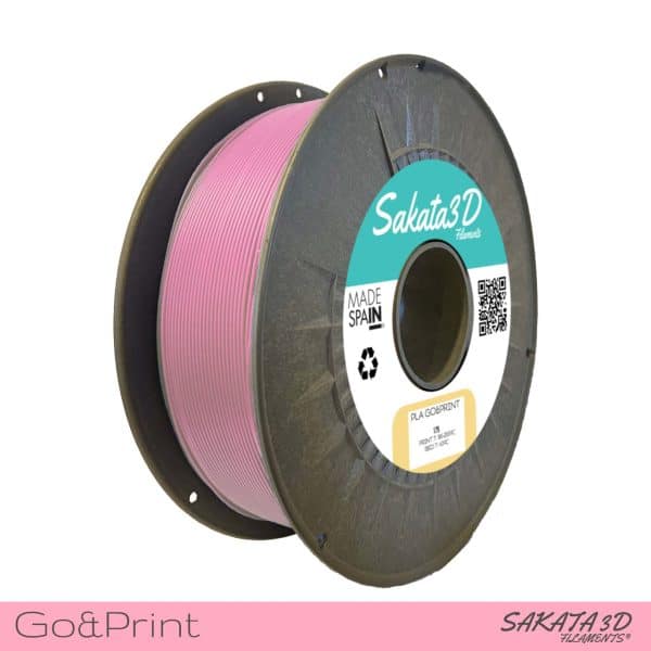 PLA GO&PRINT pastel rosa 1,75mm 1Kg Sakata