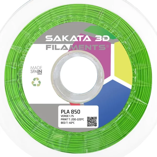 Filamento PLA INGEO 3D850 Verde 1Kg 1.75mm Sakata