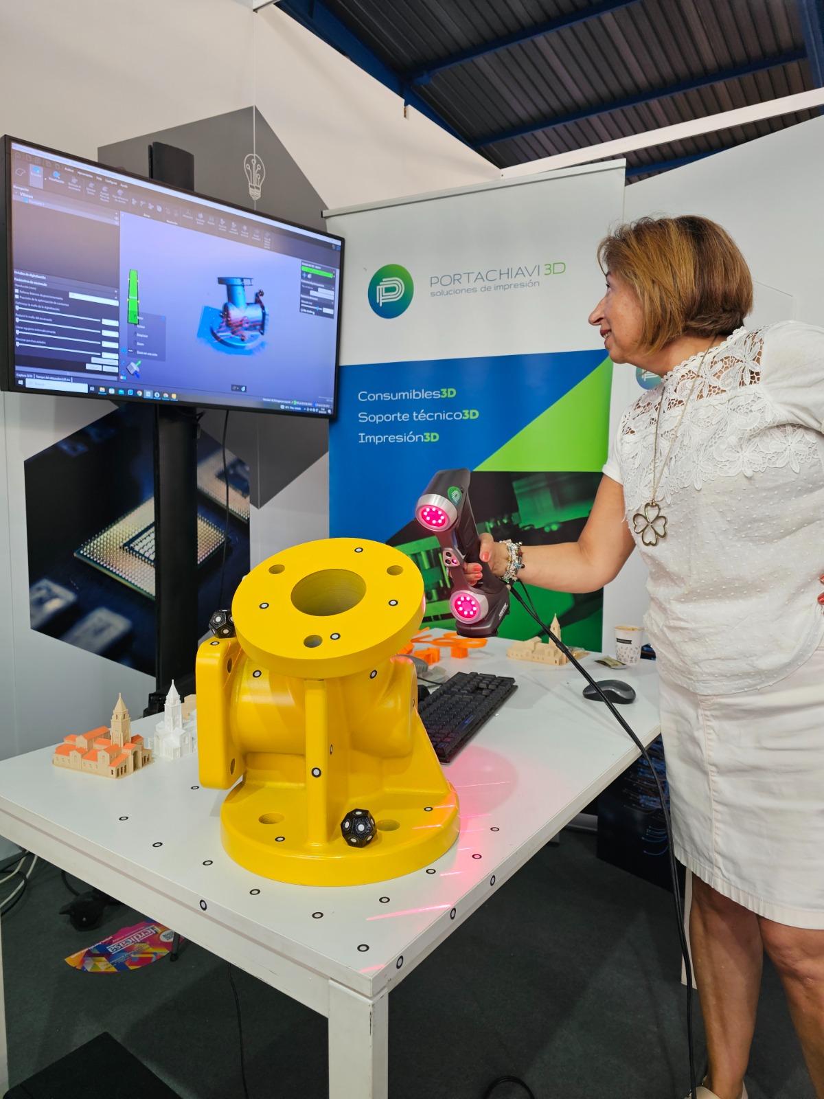 Escaneado 3D de pieza industrial con HandySCAN 700 Creaform