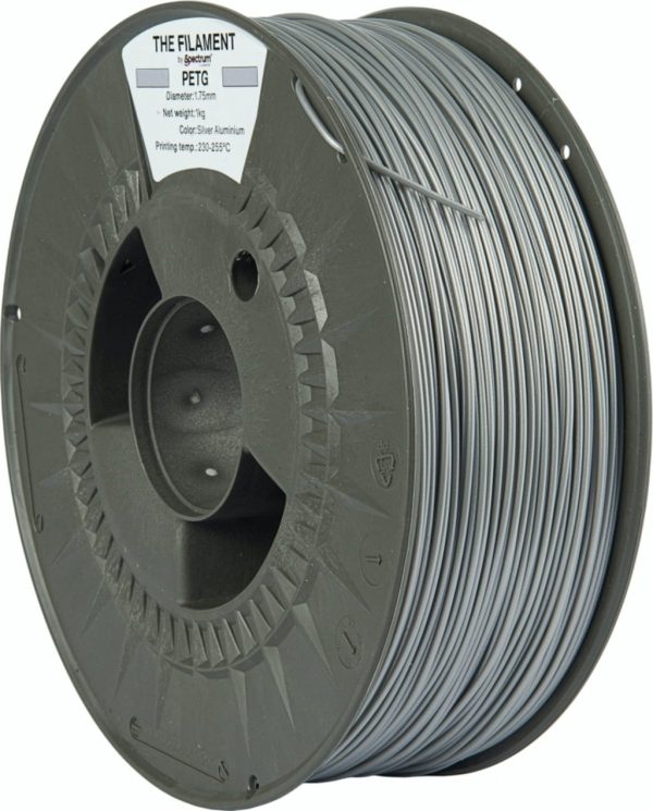 PETG The Filament by Spectrum Silver Aluminium 1kg 1.75mm