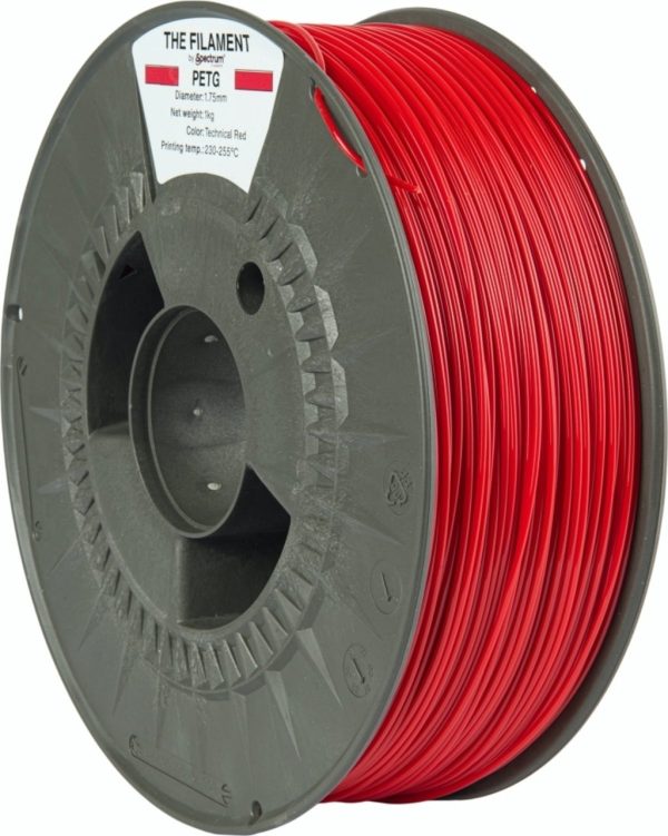 PETG The Filament by Spectrum Technical Red 1kg 1.75mm