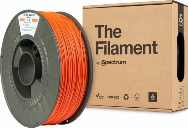 PLA The Filament by Spectrum Machinery Orange 1kg 1.75mm - Imagen 2