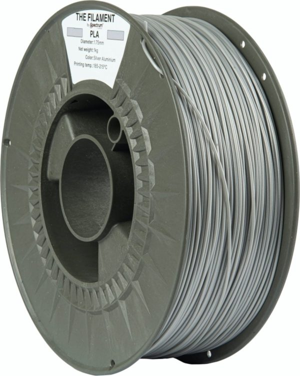 PLA The Filament by Spectrum Silver Aluminium 1kg 1.75mm