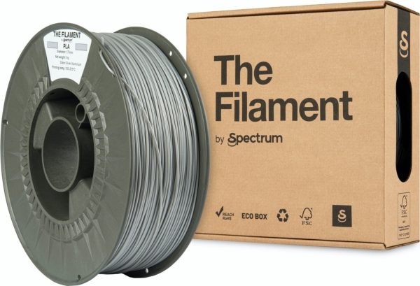 PLA The Filament by Spectrum Silver Aluminium 1kg 1.75mm - Imagen 2