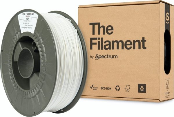 PLA The Filament by Spectrum Traffic White 1kg 1.75mm - Imagen 2
